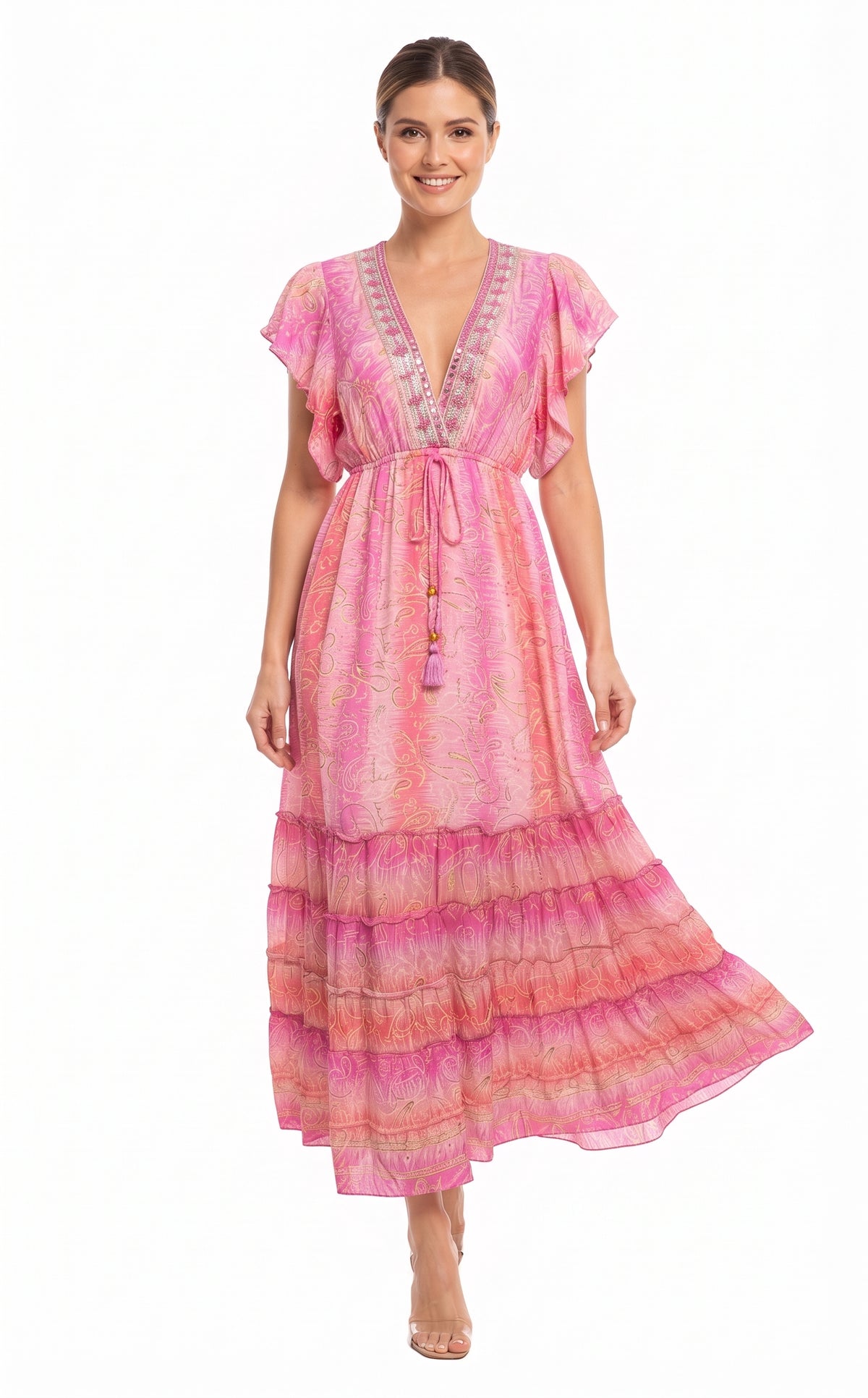 VESTIDO BOHEMIO "VIENTO DEL SUR"