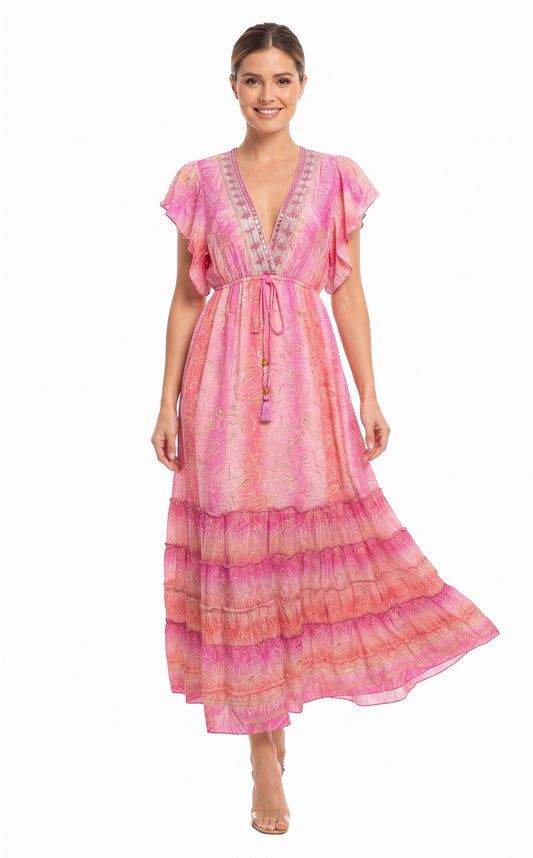 VESTIDO BOHEMIO "VIENTO DEL SUR"