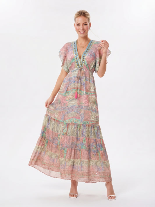 VESTIDO BOHO "TIERRA SERENA"