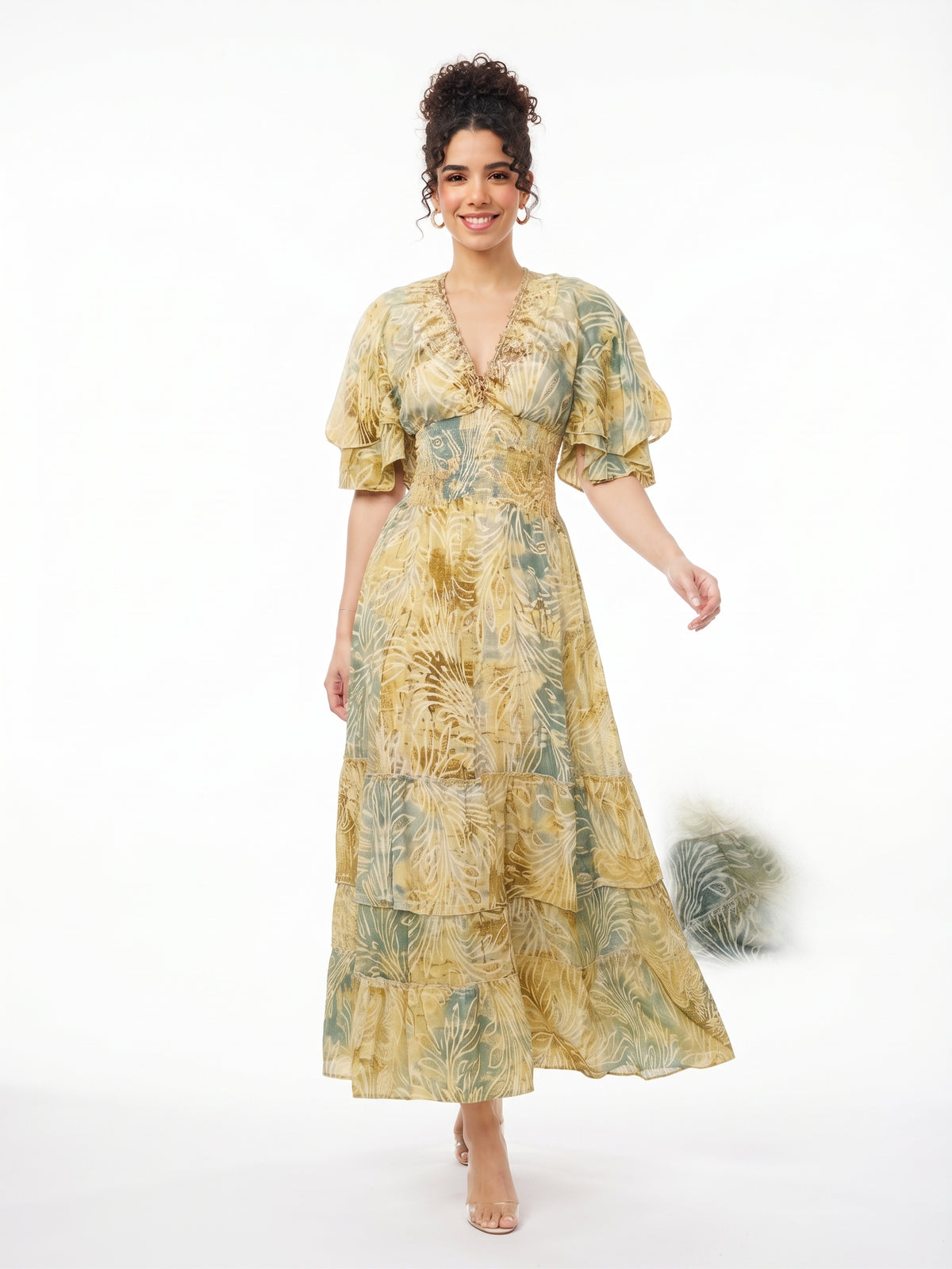 VESTIDO LARGO BOHO "SOL PLAYERO"