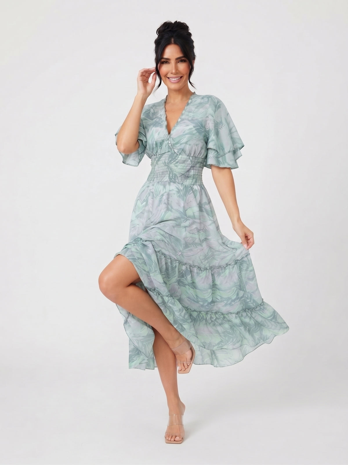 VESTIDO LARGO BOHEMIO "FRESCURA ATARDECER"