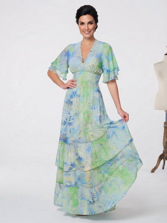 VESTIDO BOHEMIO "INSPIRACION TROPICAL"