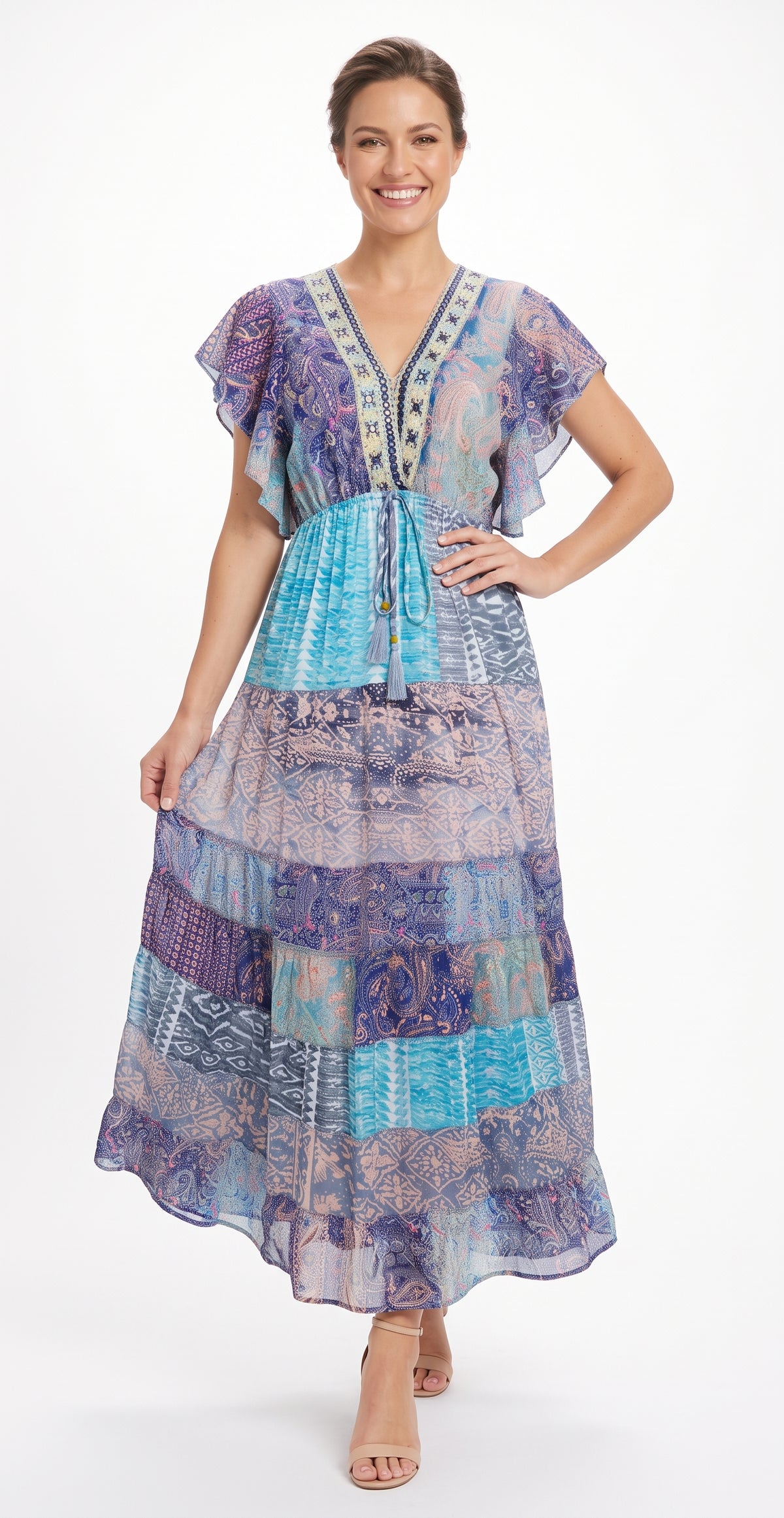 FALDA BOHO CHIC "MULTICOLORS"