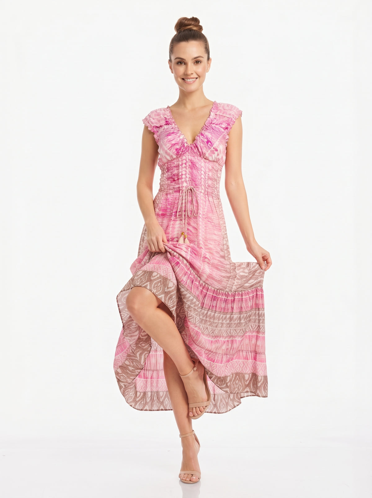 VESTIDO LARGO "LUZ TROPICAL"