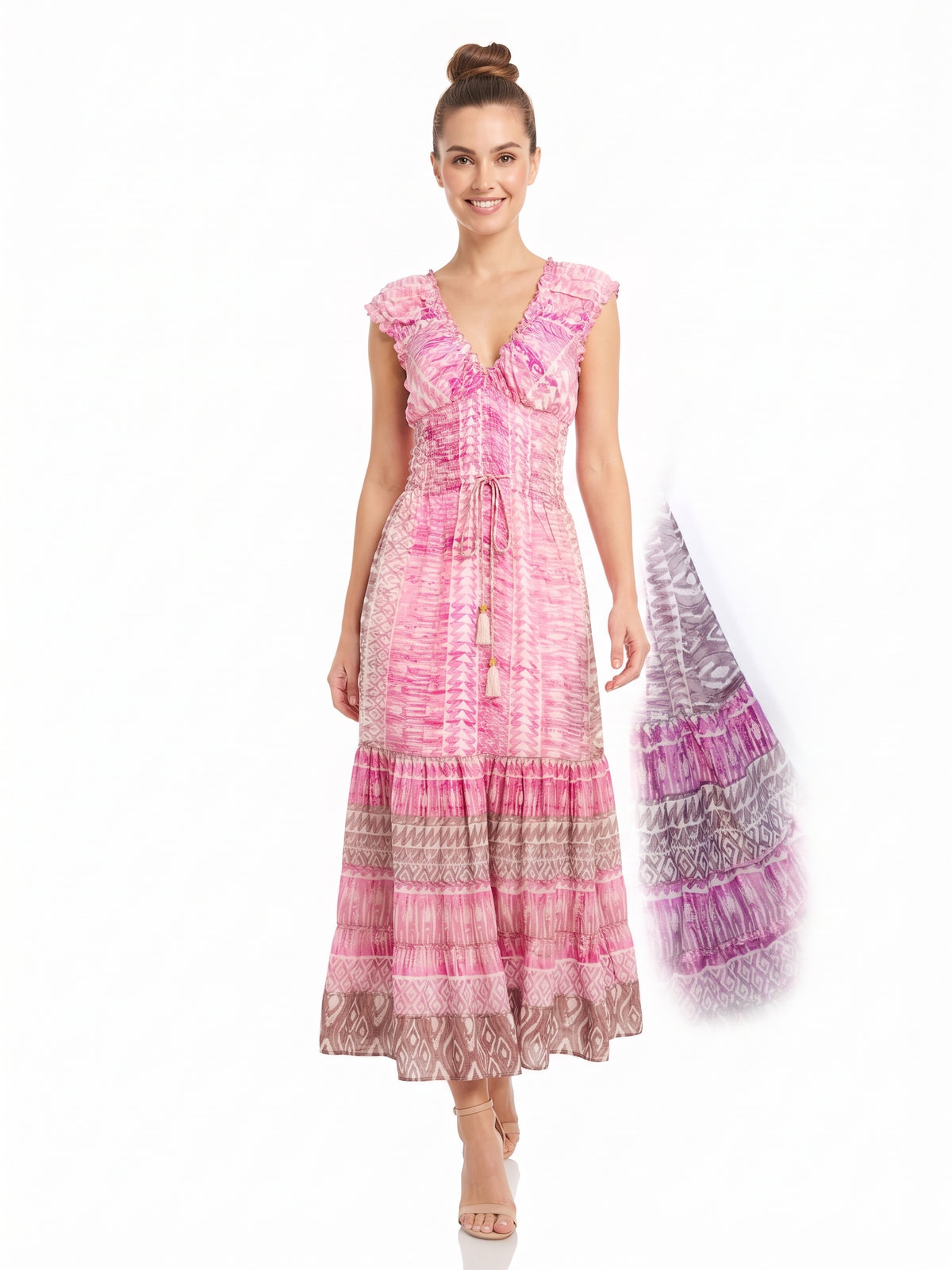 VESTIDO LARGO "LUZ TROPICAL"