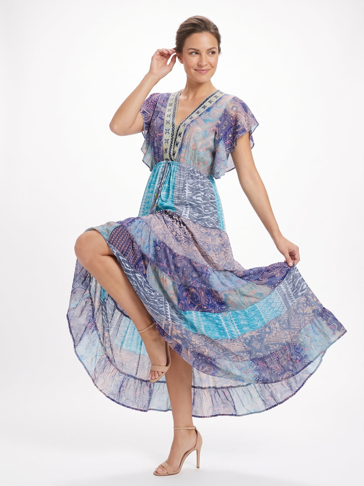 FALDA BOHO CHIC "MULTICOLORS"