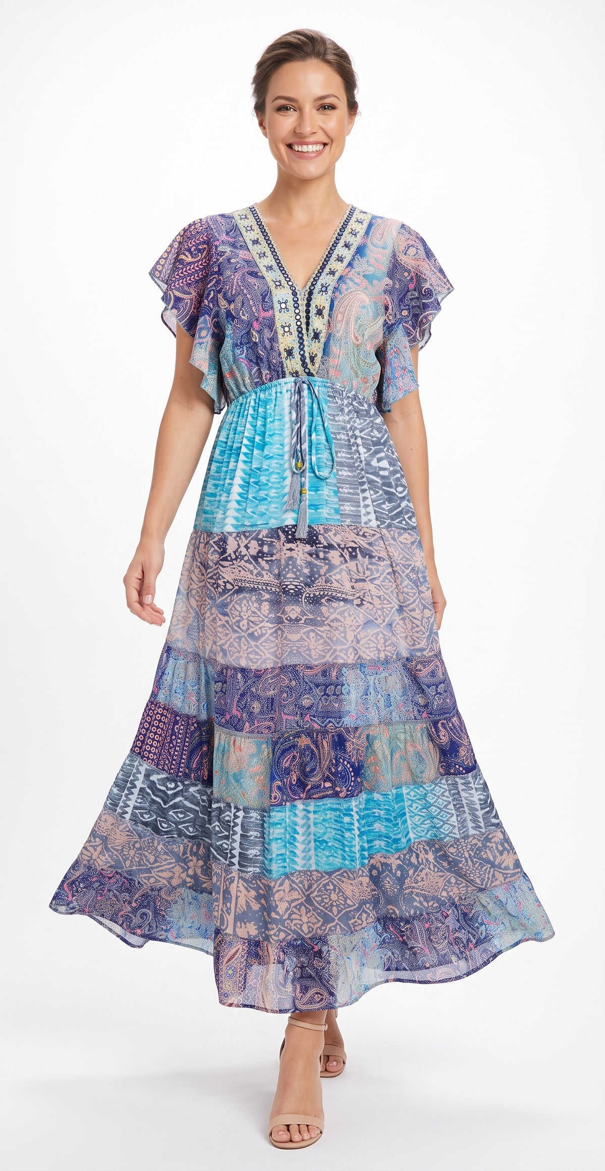 FALDA BOHO CHIC "MULTICOLORS"
