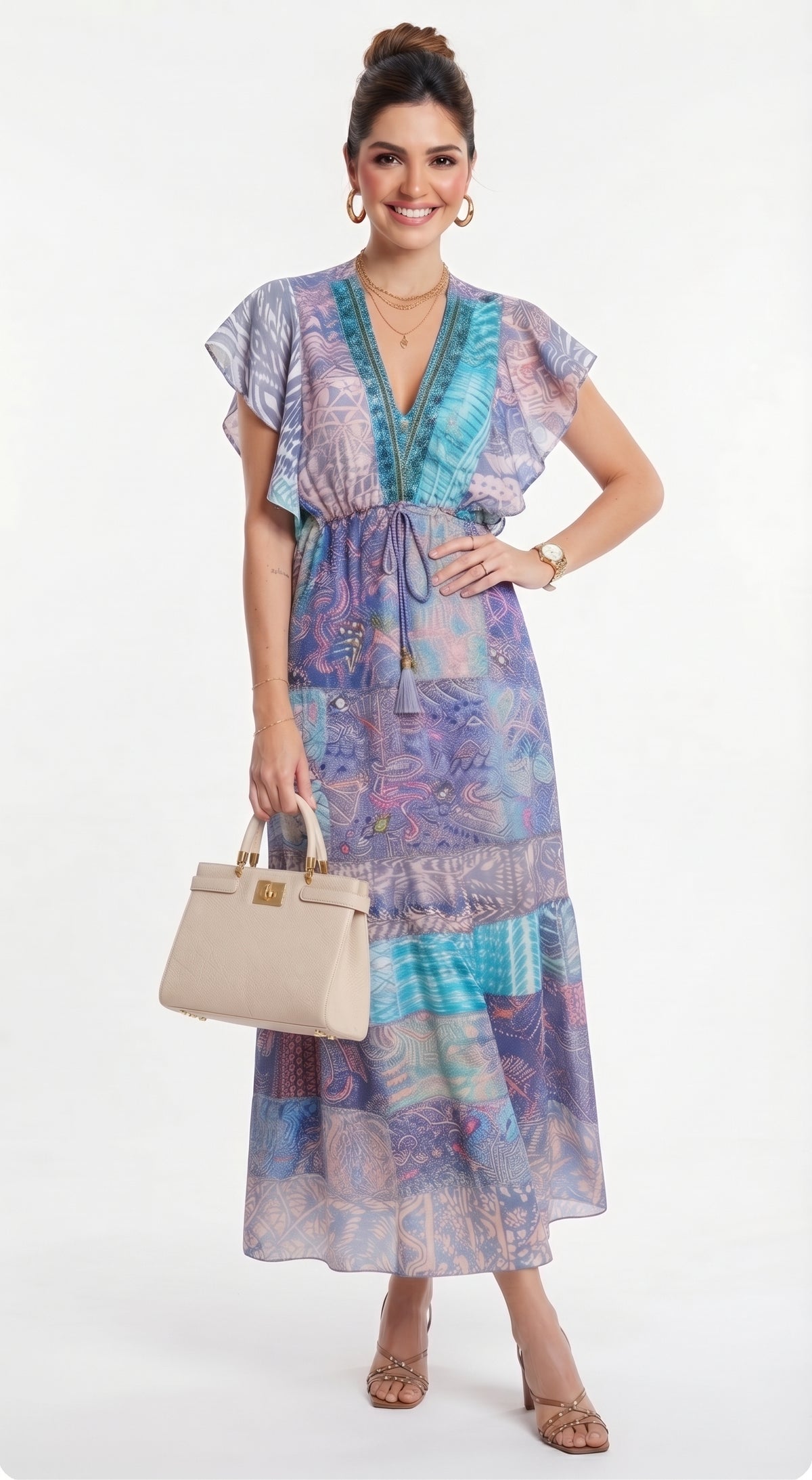 VESTIDO BOHEMIO "SOL MARINA"