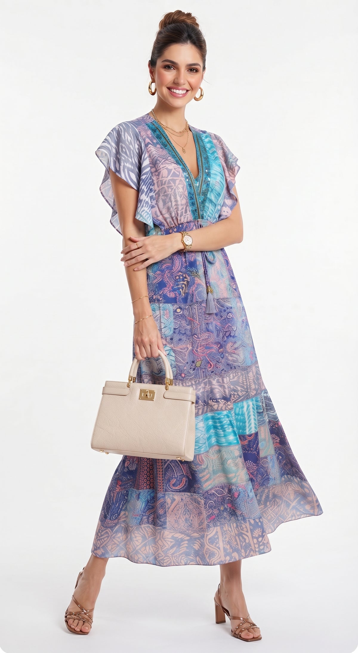 VESTIDO BOHEMIO "SOL MARINA"