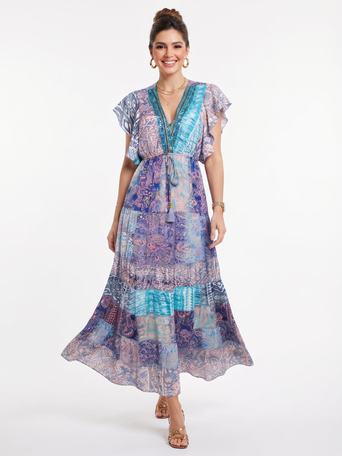VESTIDO BOHEMIO "SOL MARINA"
