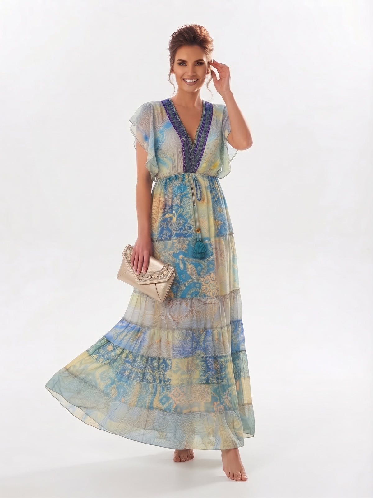 VESTIDO LARGO BOHO "VIENTO CALIDO"