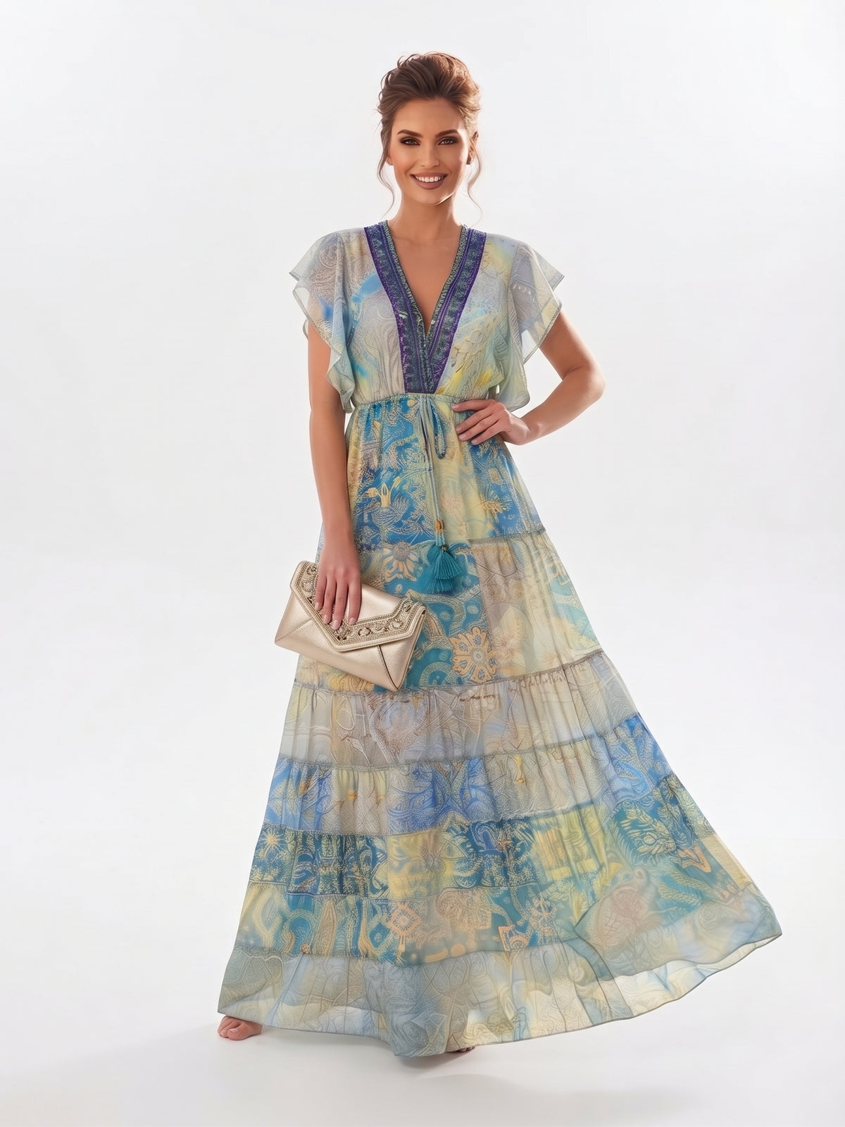 VESTIDO LARGO BOHO "VIENTO CALIDO"