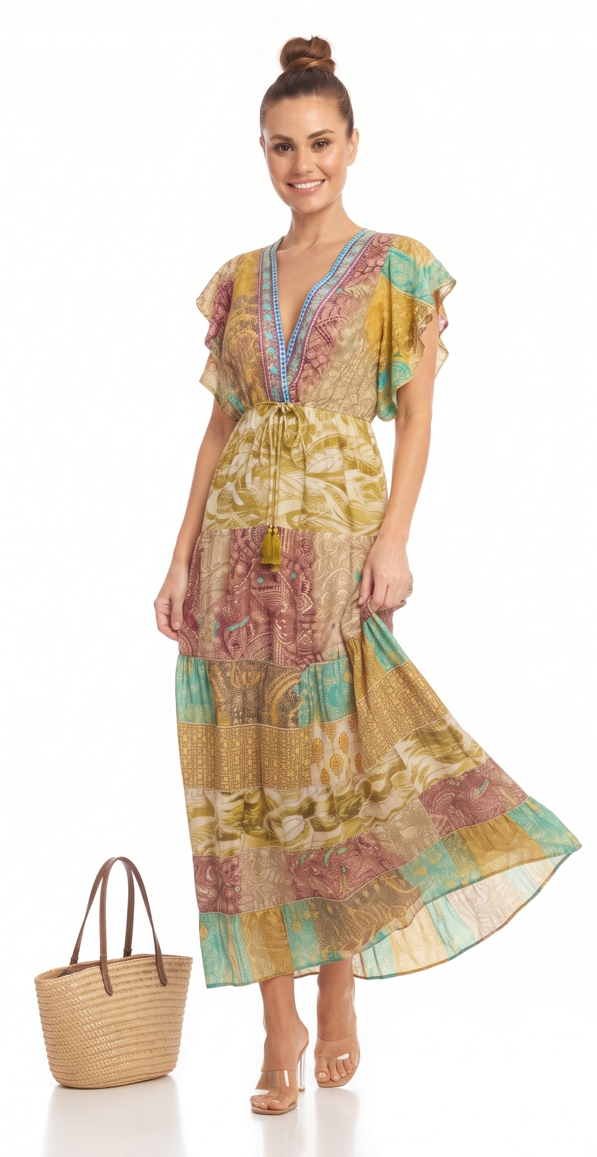 VESTIDO LARGO BOHEMIO "FRESCURA"