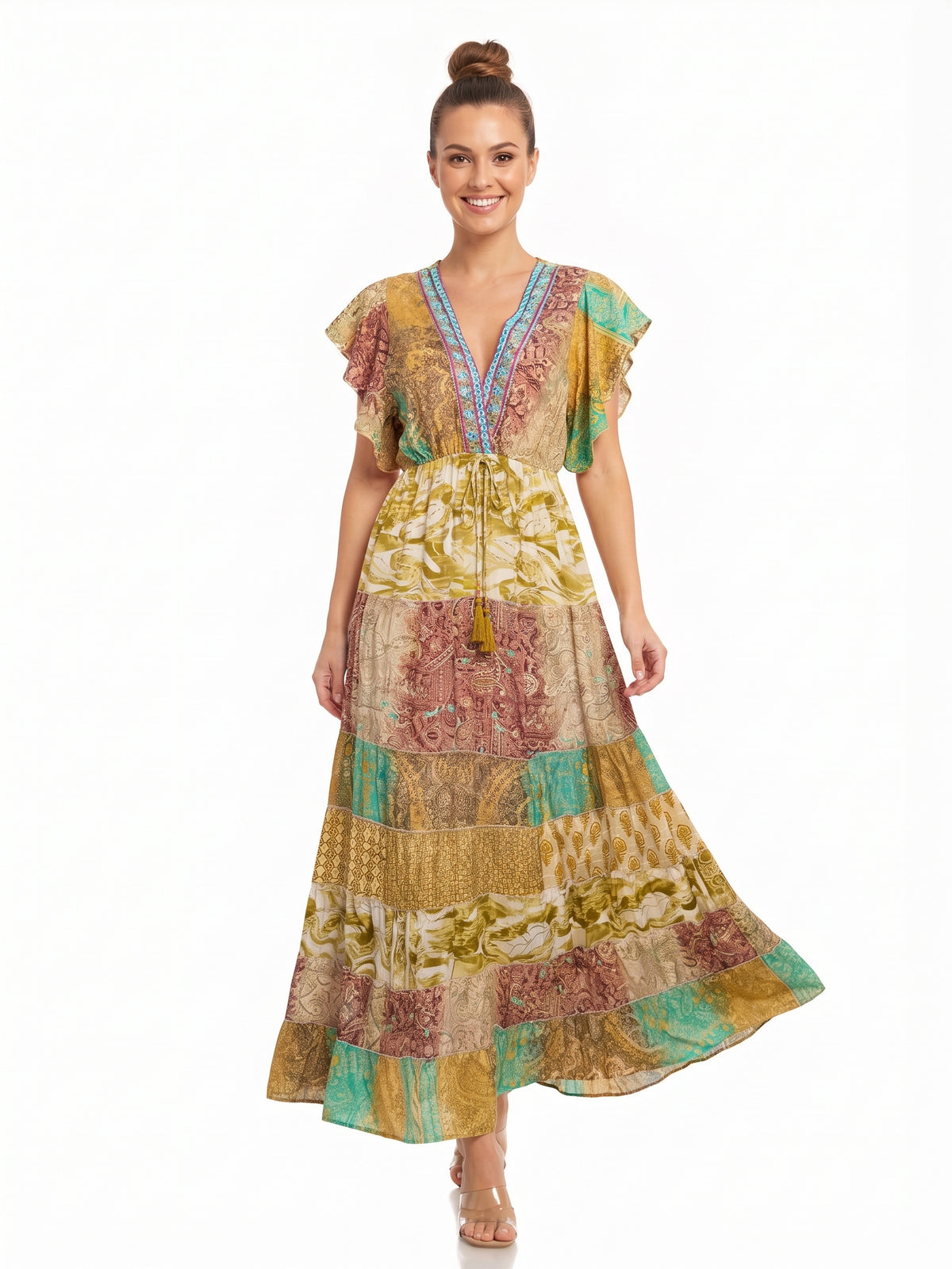 VESTIDO LARGO BOHEMIO "FRESCURA"