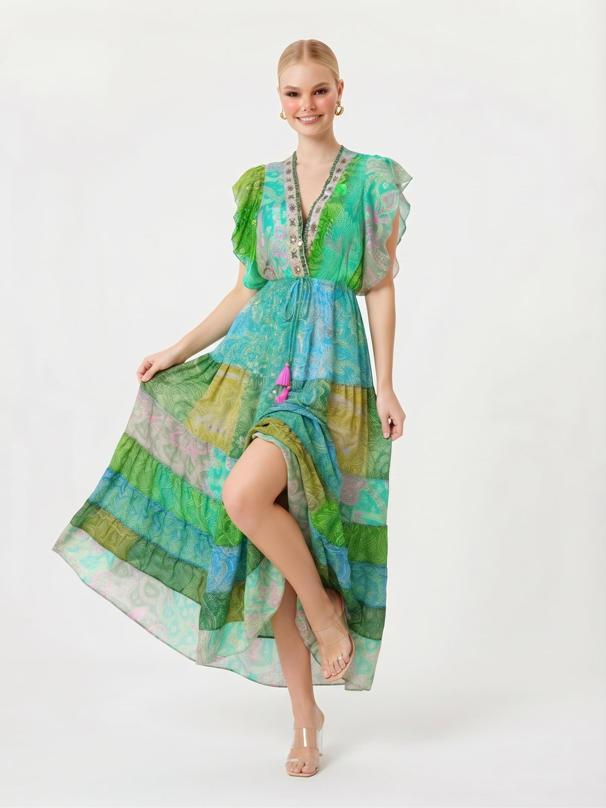 VESTIDO LARGO BOHO "BRISA SERENA2