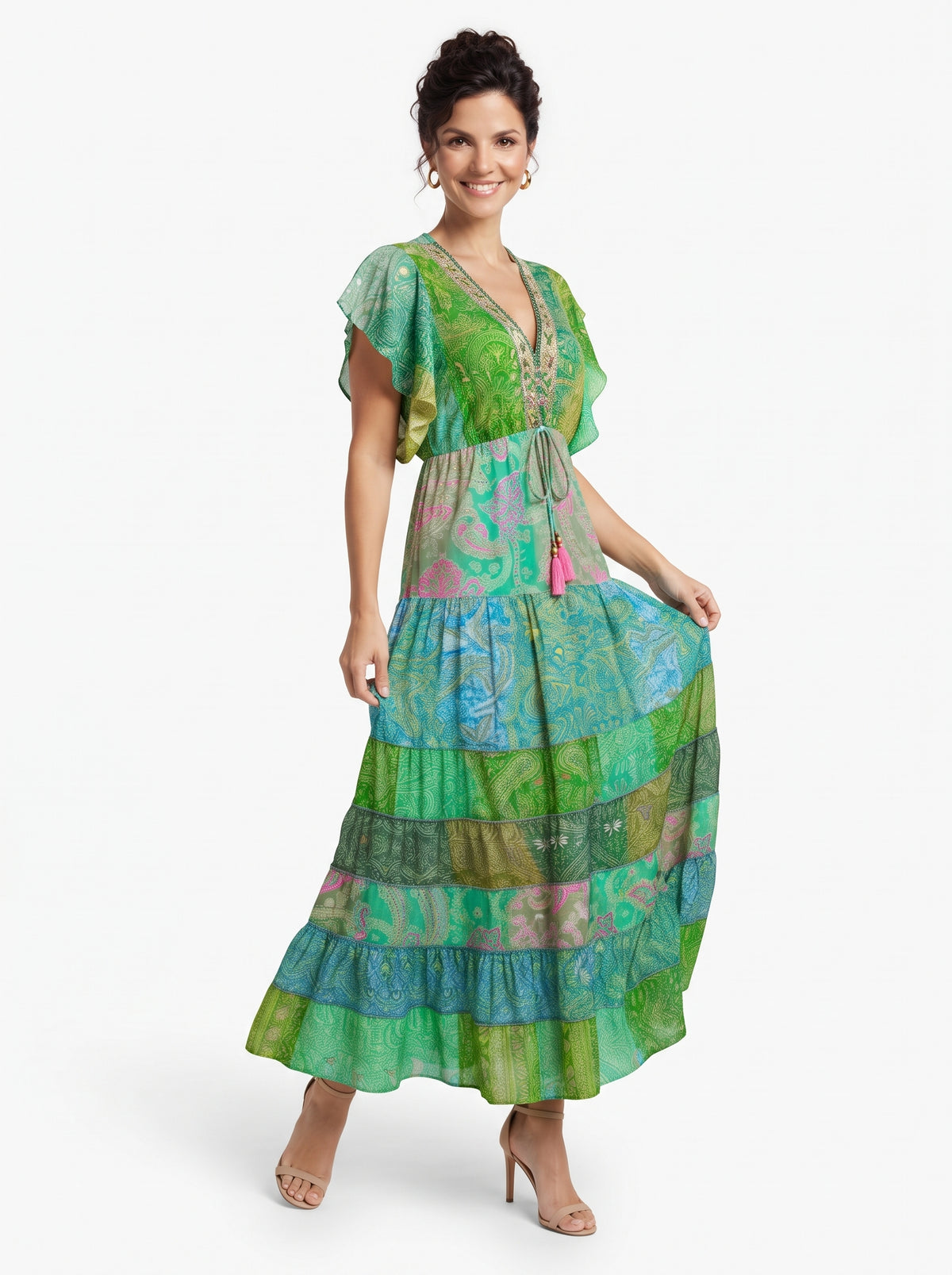 VESTIDO BOHO CHIC "AURA DE VERANO"