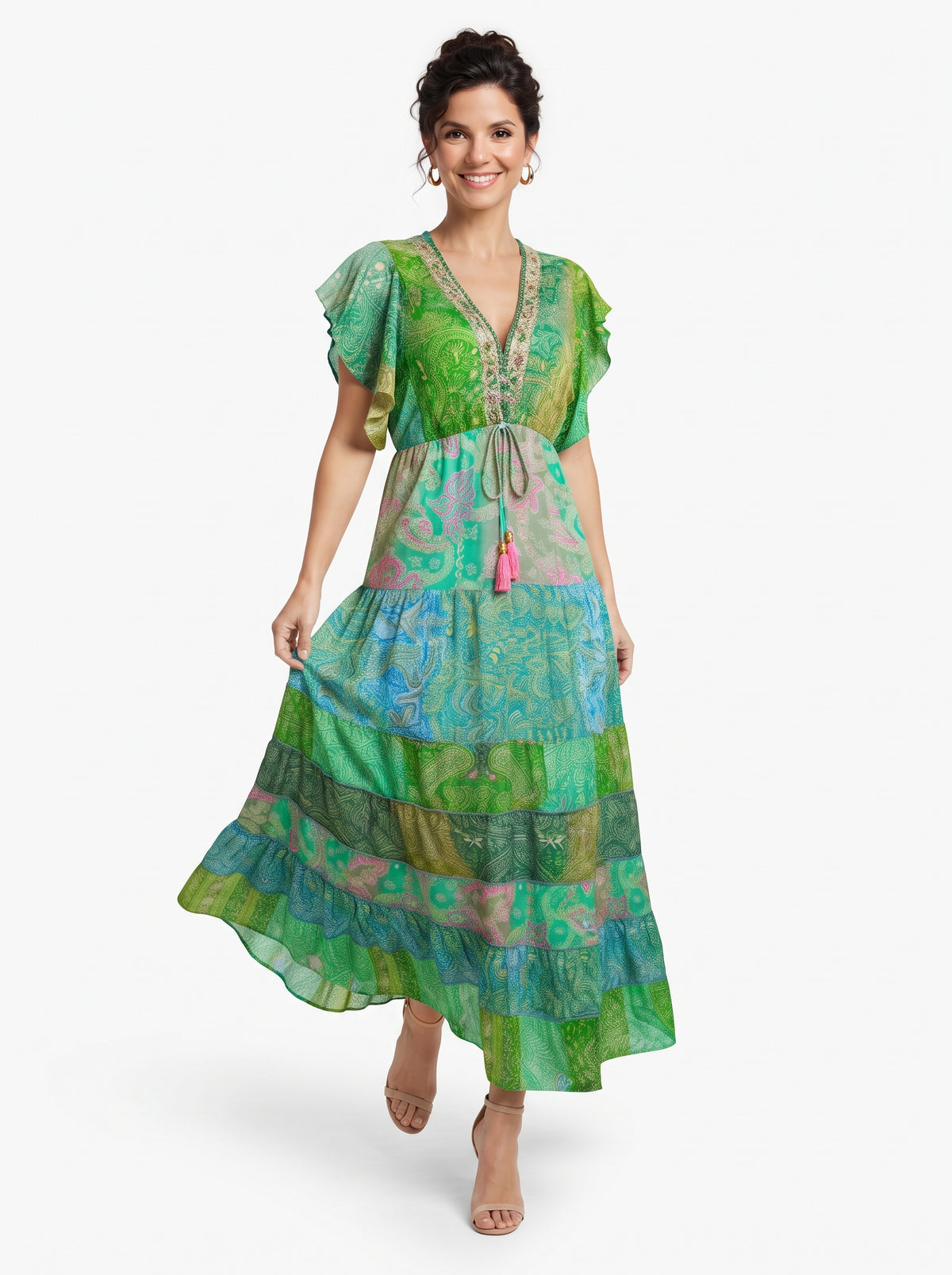 VESTIDO BOHO CHIC "AURA DE VERANO"