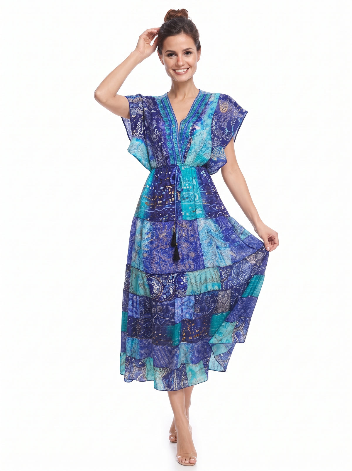 VESTIDO BOHEMIO "ENCANTO DEL MAR"