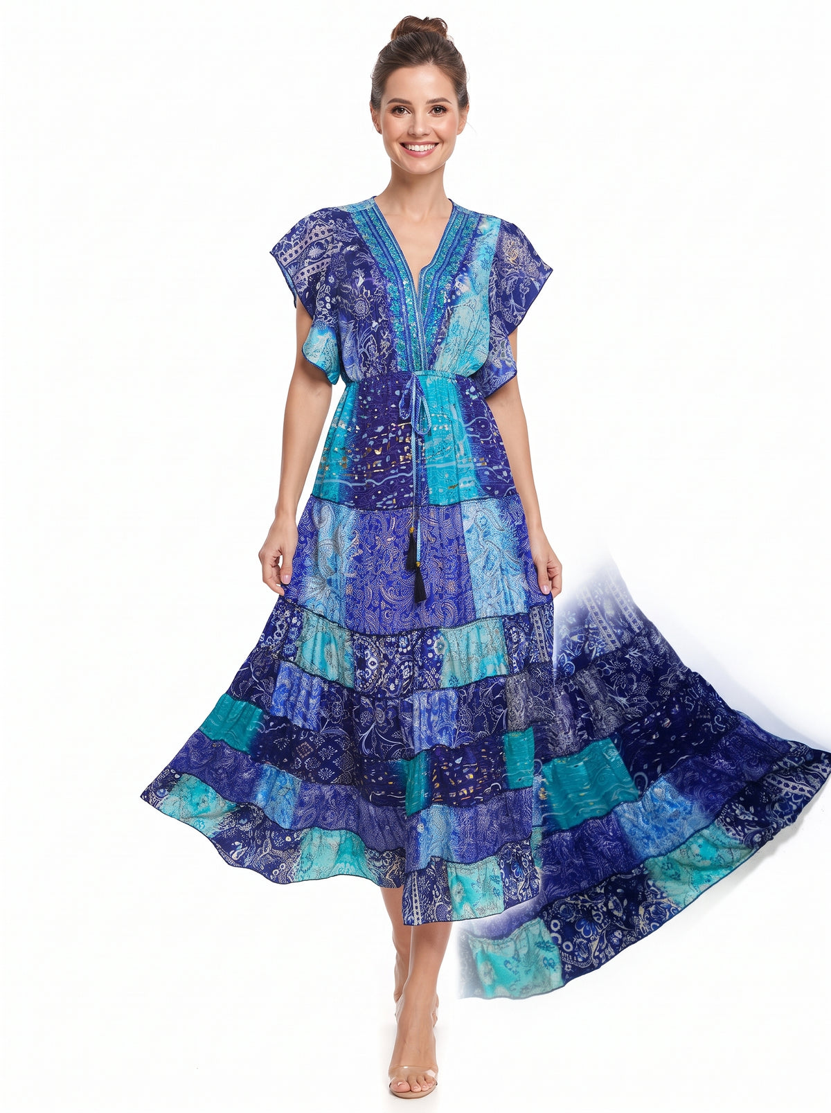VESTIDO BOHEMIO "ENCANTO DEL MAR"