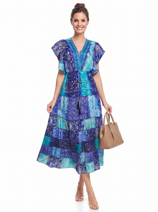 VESTIDO BOHEMIO "ENCANTO DEL MAR"