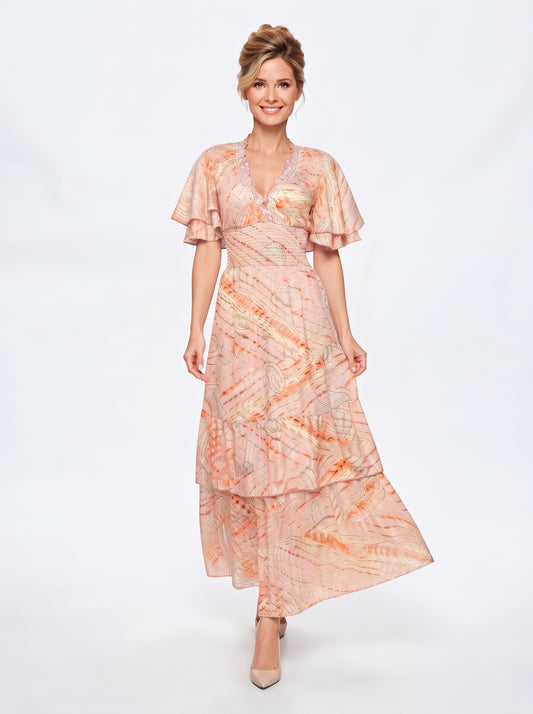 VESTIDO LARGO BOHEMIO "BRISA DORADA"