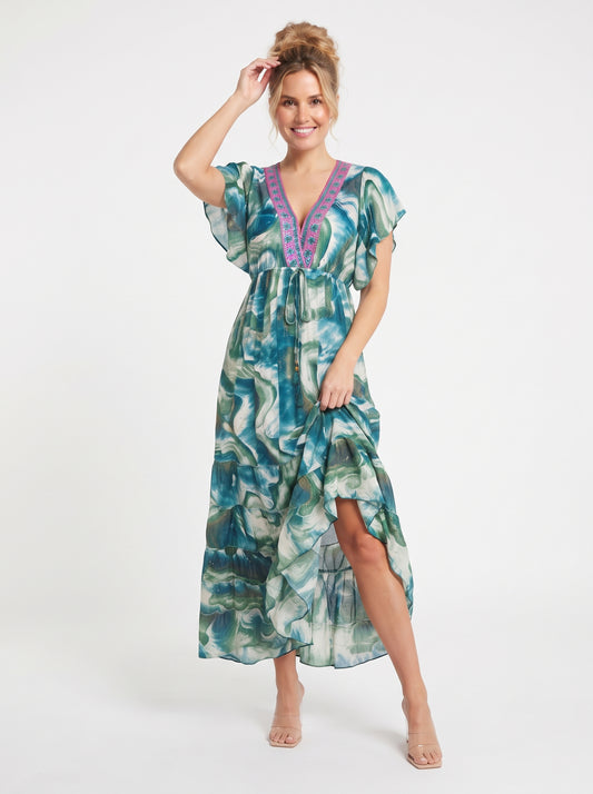 VESTIDO BOHO CHIC "ENCANTO DEL MAR"