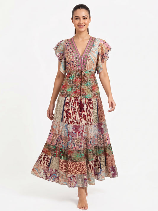VESTIDO BOHO "LA DAMA DEL ESTE"