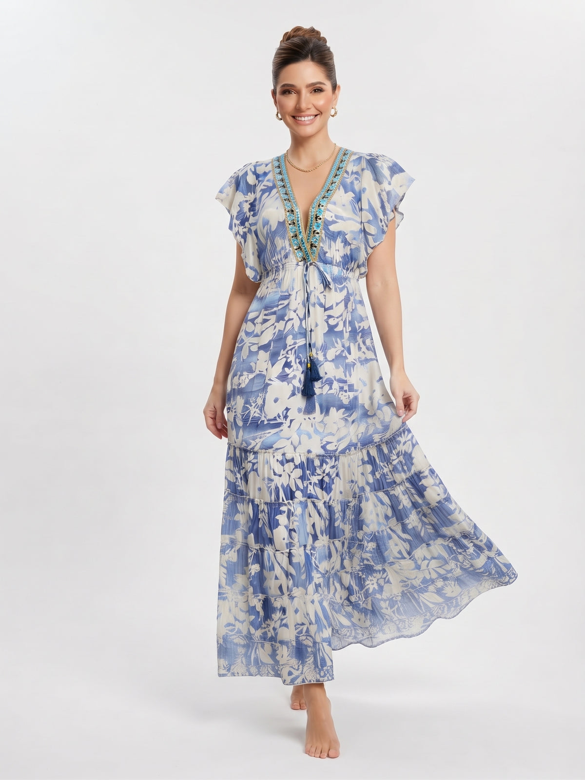 VESTIDO BOHEMIO BOHO "FRESCO AMANECER"