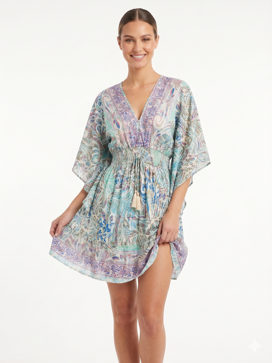 VESTIDO BOHO "ENCANTO PRIMAVERAL"