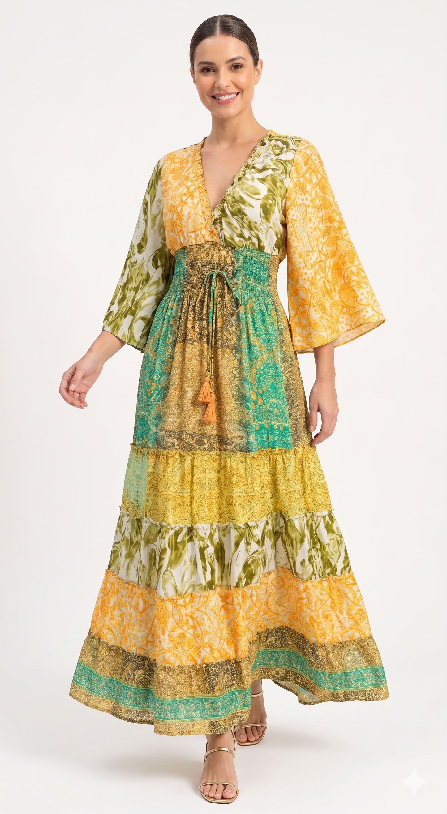 VESTIDO BOHEMIO "SOL DE VAINILLA"