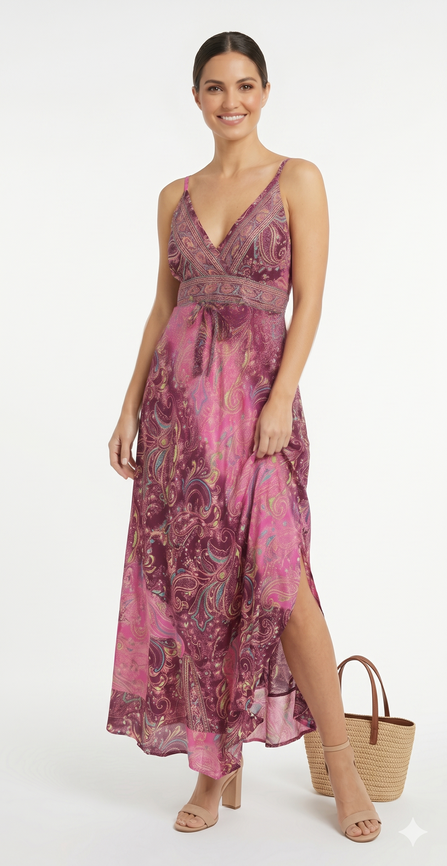 VESTIDO BOHEMIO "SOMBRA DE COCO"