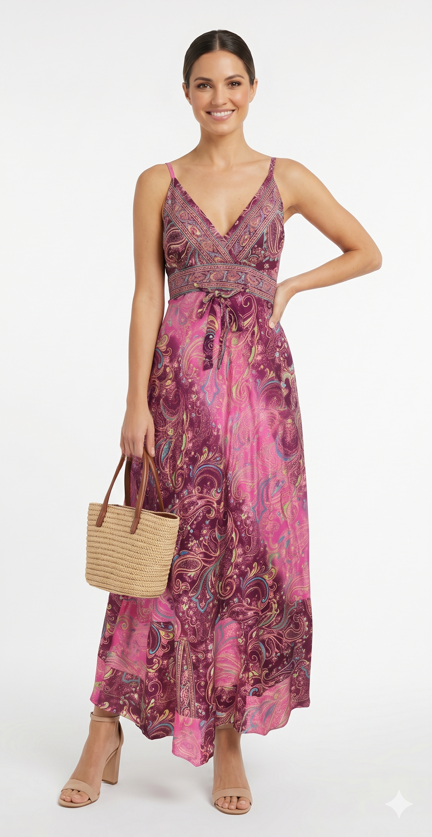 VESTIDO BOHEMIO "SOMBRA DE COCO"