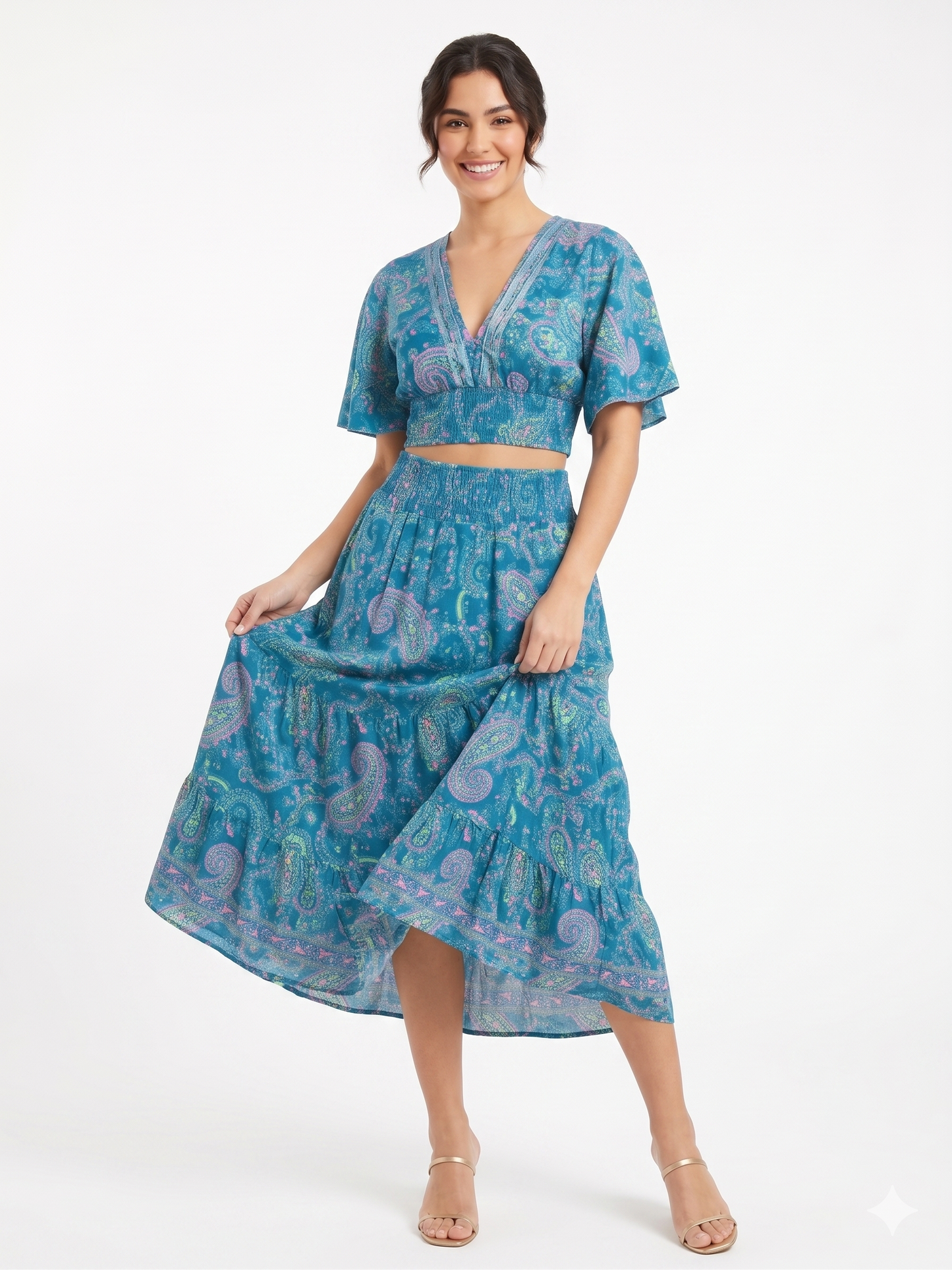 VESTIDO BOHEMIO "PERLA DEL SOL"