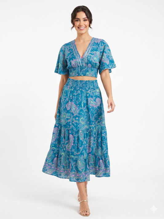 VESTIDO BOHEMIO "PERLA DEL SOL"