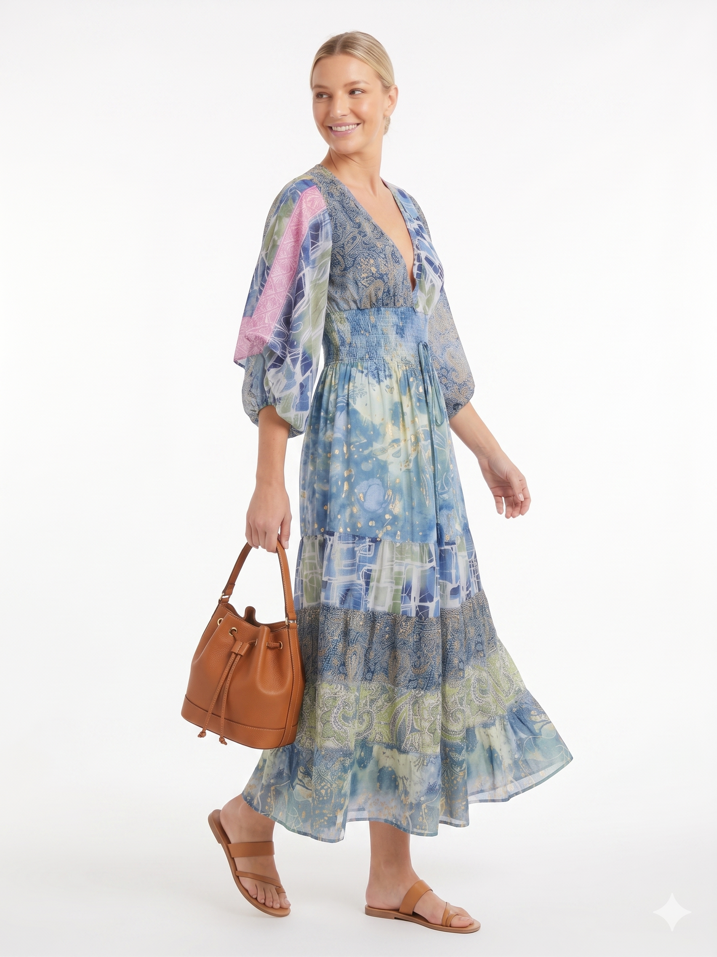 VESTIDO BOHEMIO "PARAISO FLORAL"