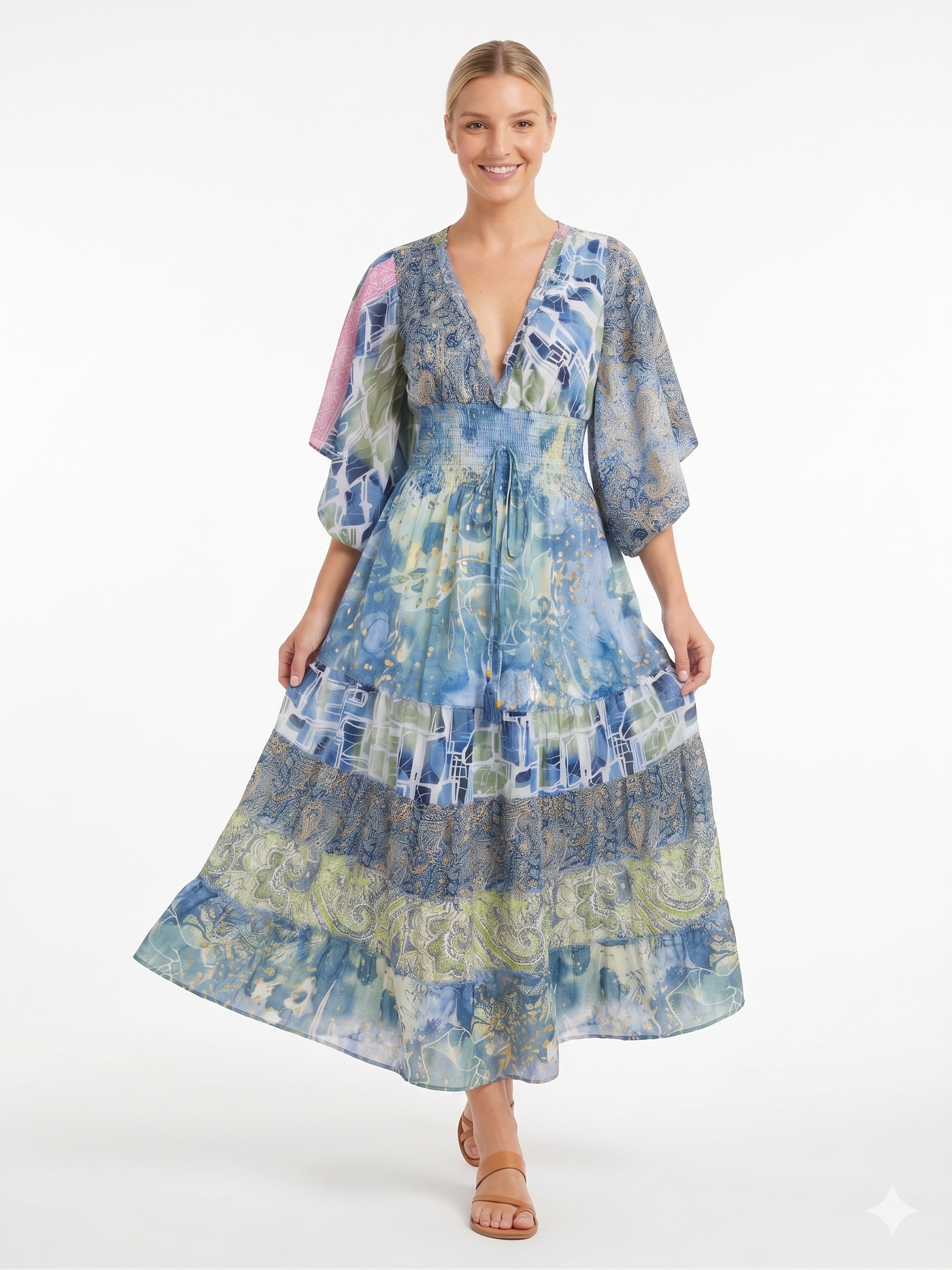 VESTIDO BOHEMIO "PARAISO FLORAL"