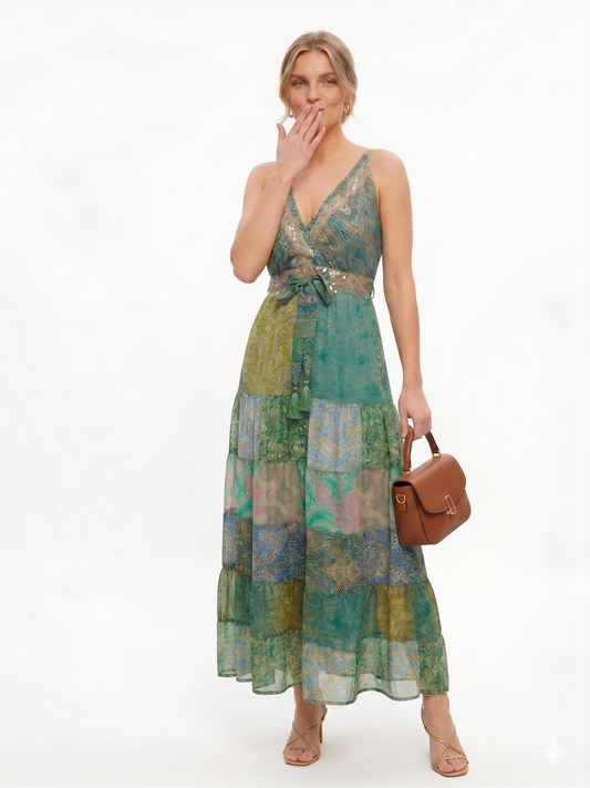 VESTIDO BOHO " FLOR DEL PACIFICO"