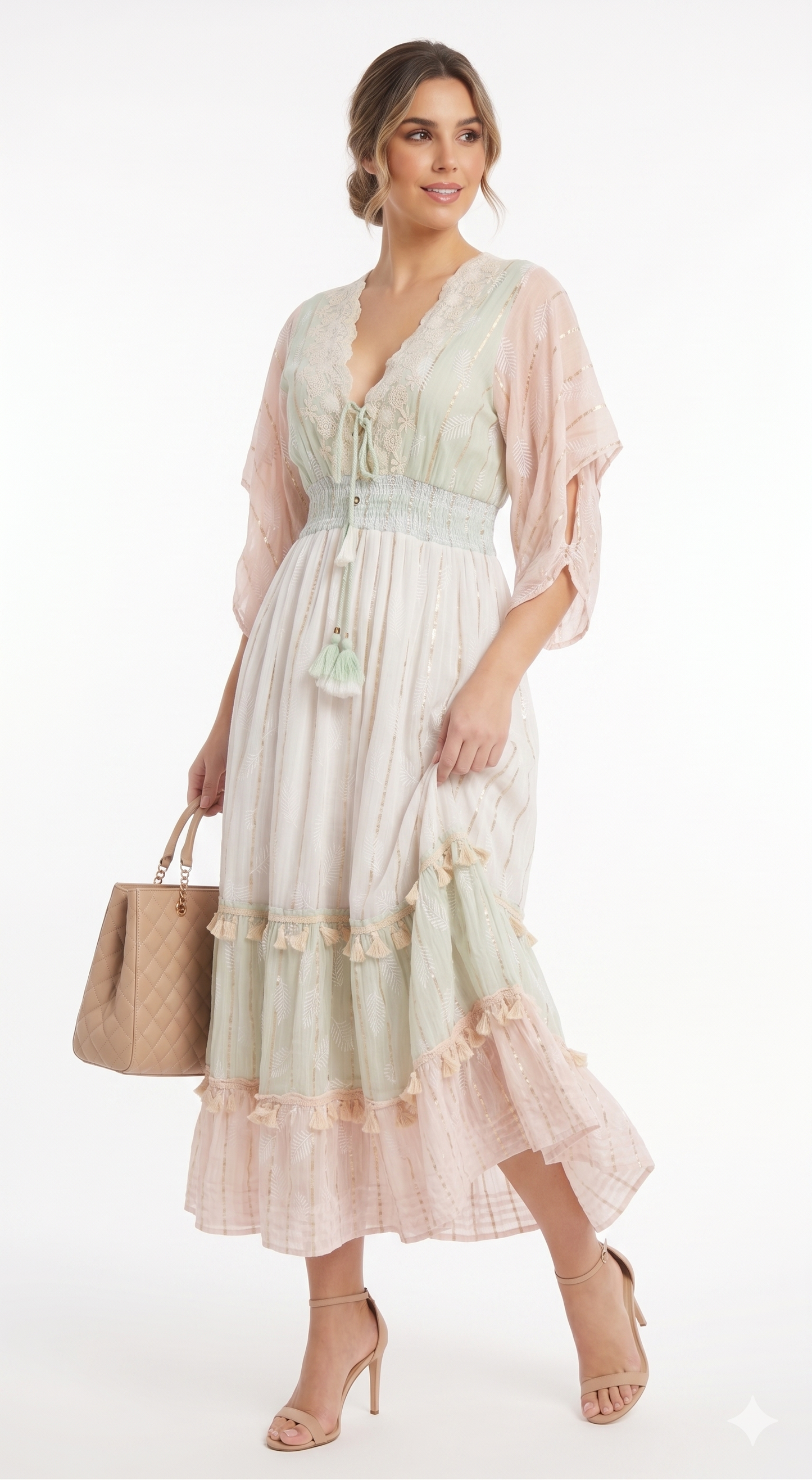 VESTIDO BOHEMIO "LUZ DE PALMA"