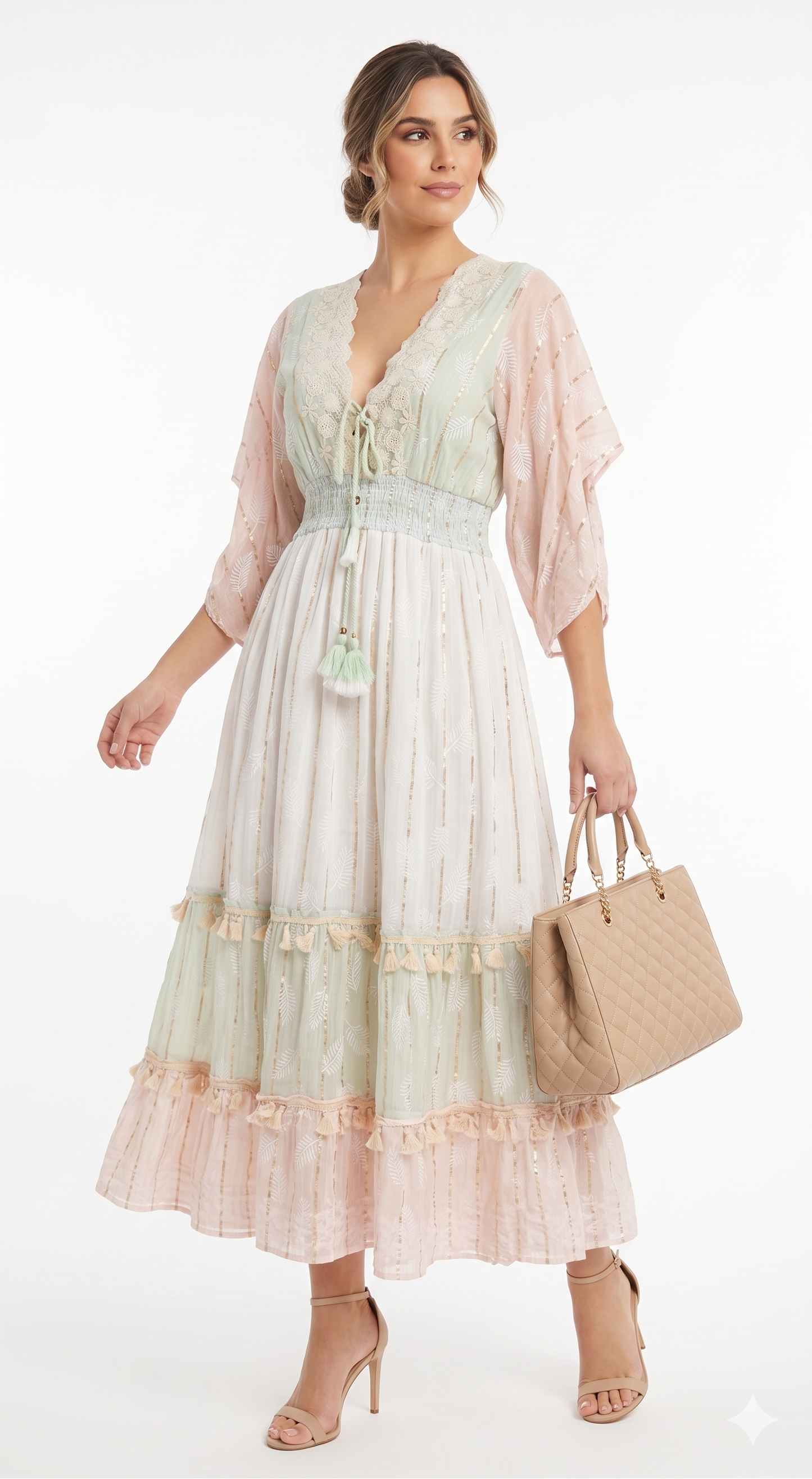 VESTIDO BOHEMIO "LUZ DE PALMA"