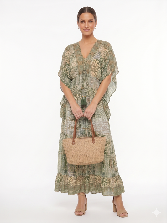 VESTIDO BOHO "AVENTURA TROPICAL"