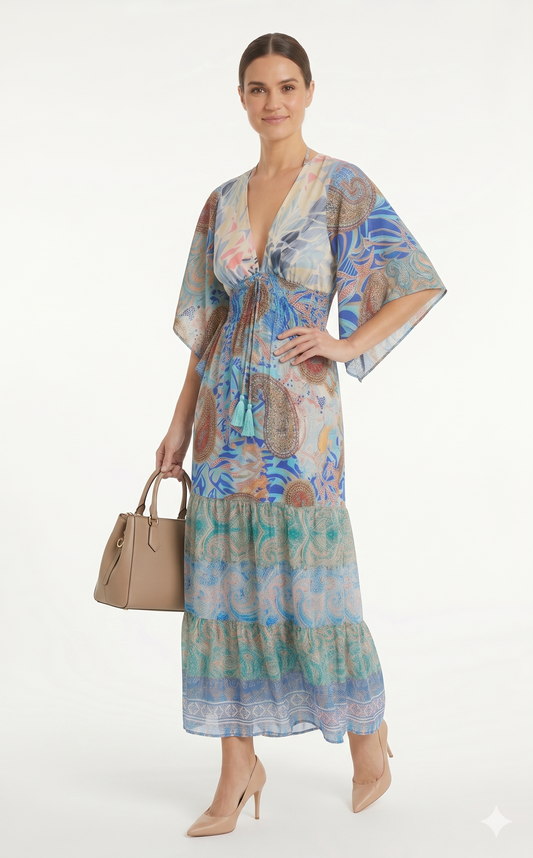 VESTIDO BOHEMIO "LA DAMA DEL SUR"