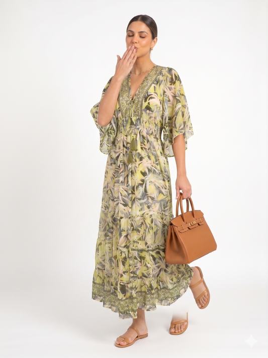 VESTIDO BOHEMIO "LUZ DE PALMA"