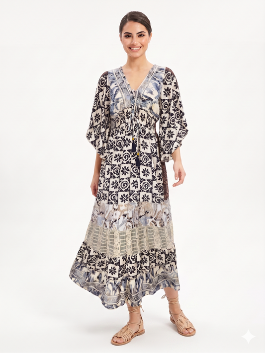 VESTIDO BOHO "LA DAMA DEL ESTE"