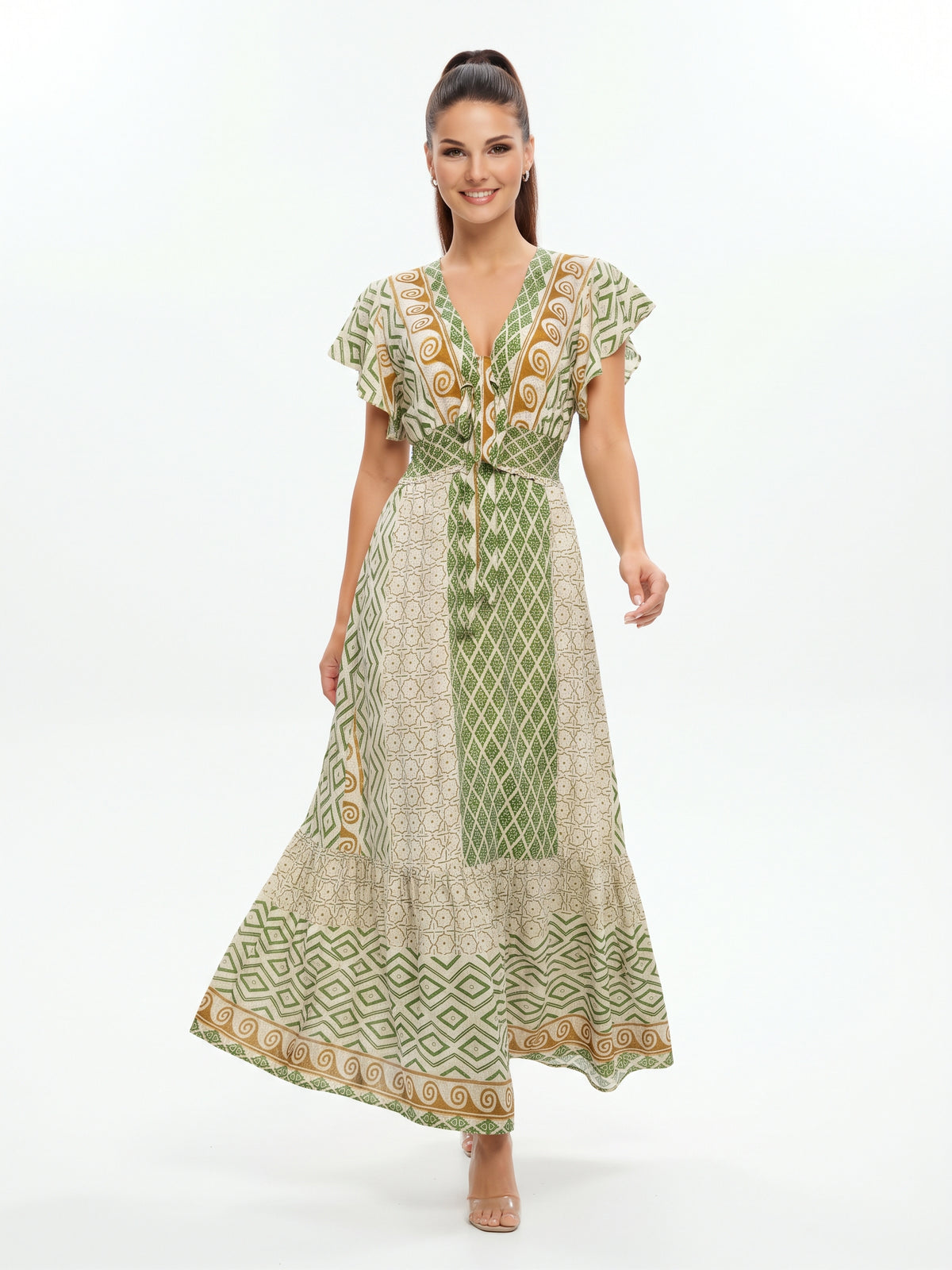 VESTIDO BOHEMIO BOHO "BRISA DE CORAL"