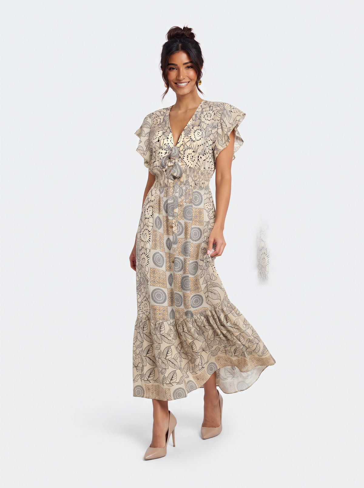 VESTIDO LARGO BOHO "AROMA DE COCO"