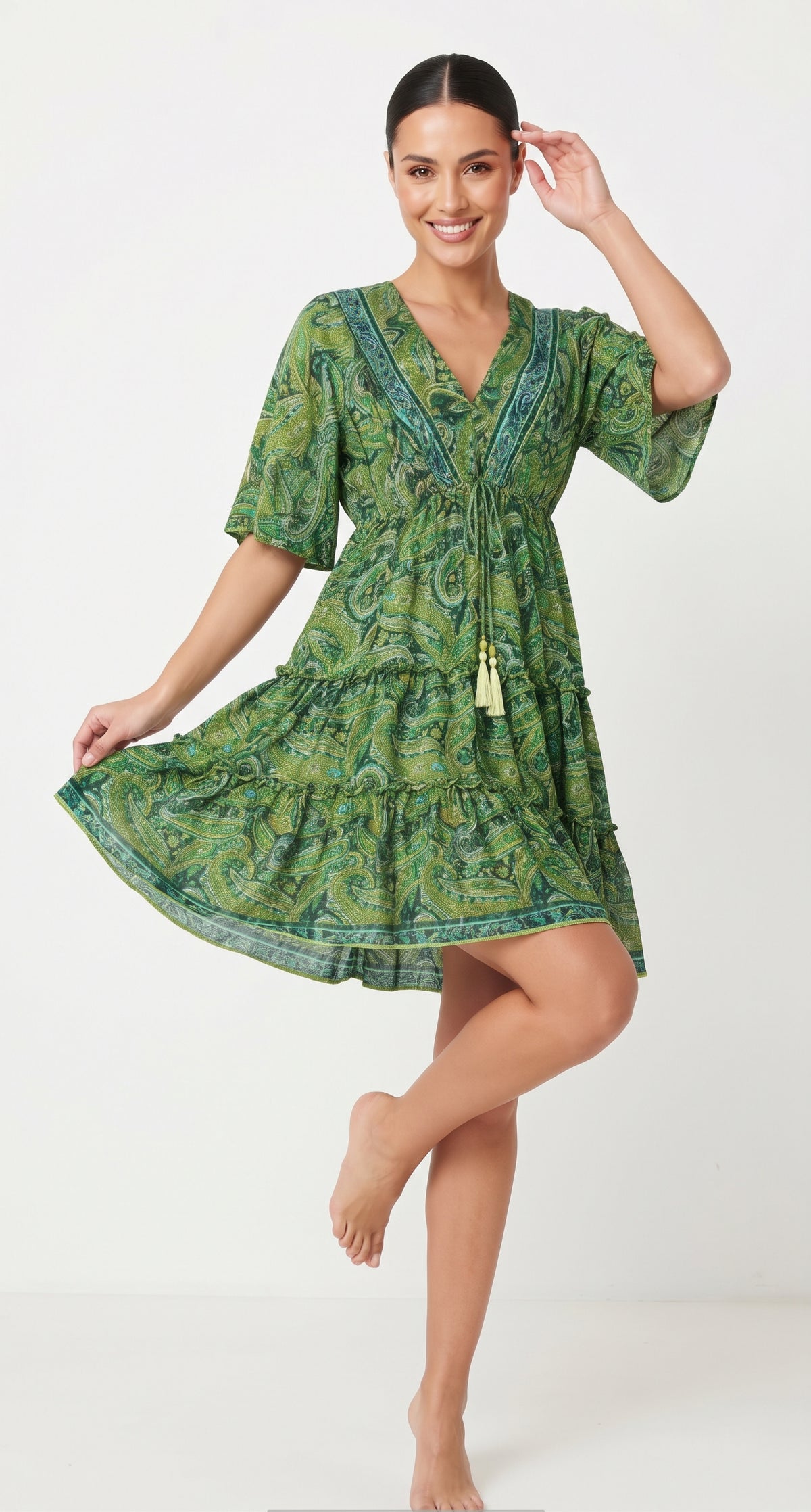 VESTIDO BOHO "JAZMIN DEL SOL