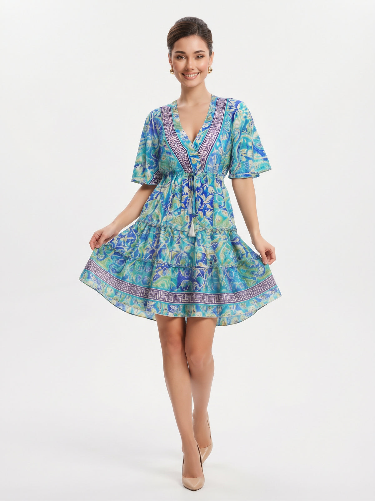 VESTIDO BOHO CHIC "ENCANTO MARINA"