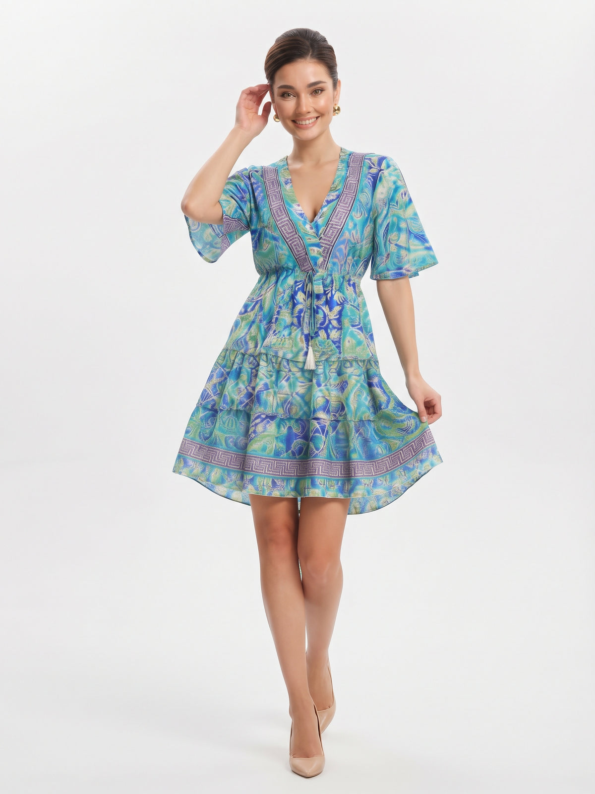 VESTIDO BOHO CHIC "ENCANTO MARINA"