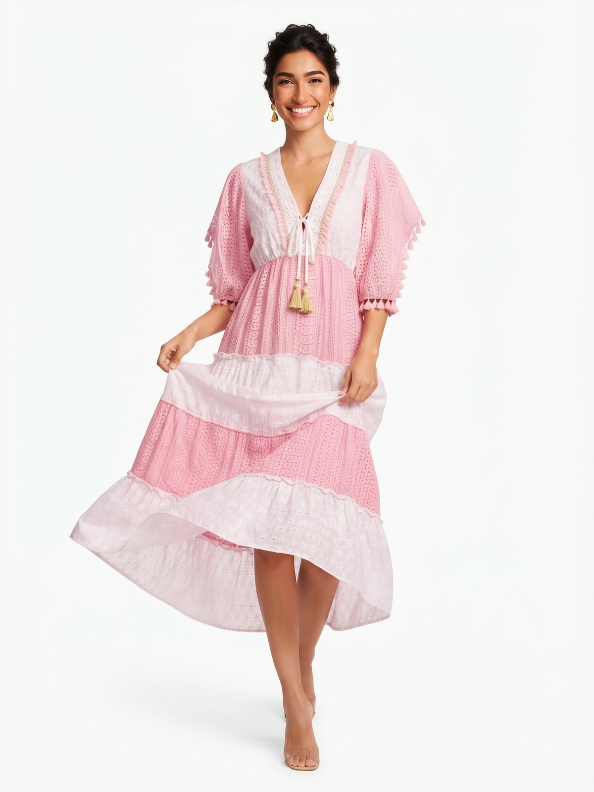 VESTIDO BOHEMIO "TARDE DE BRISA"