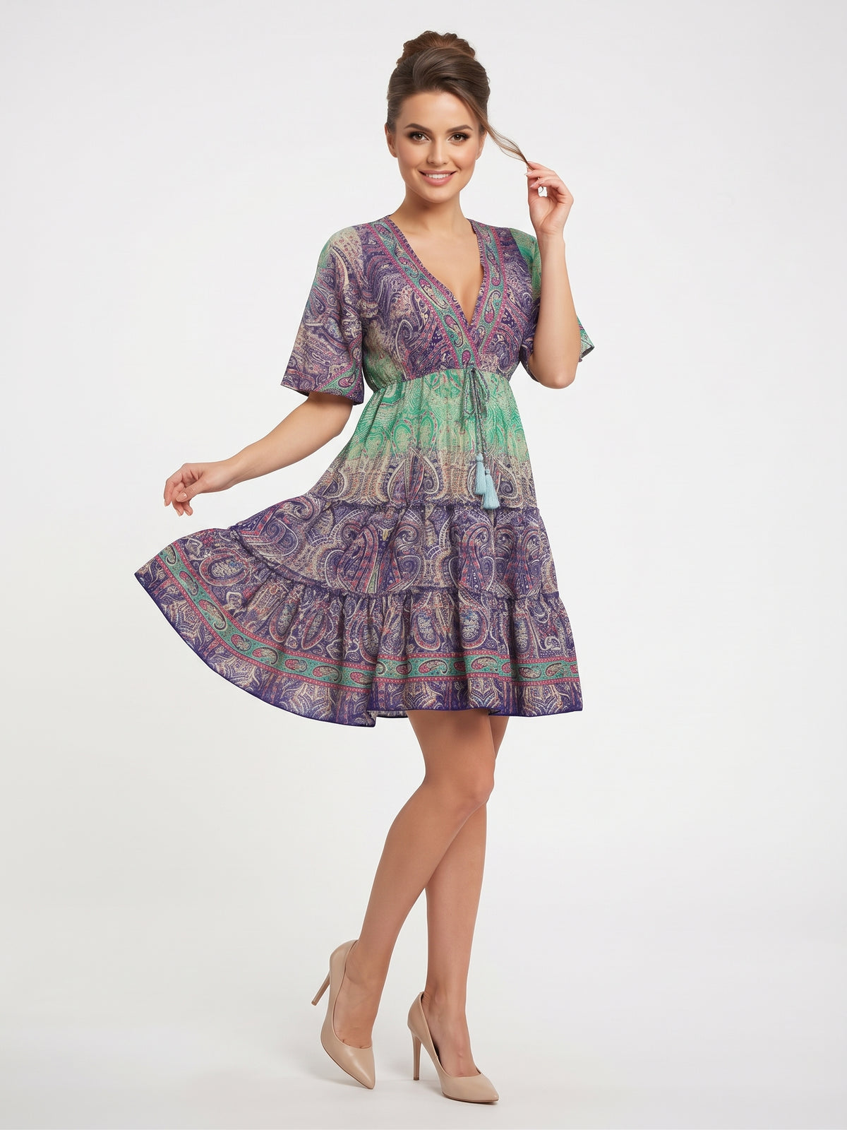 VESTIDO BOHEMIO CHIC "BELLE RIVIERA"